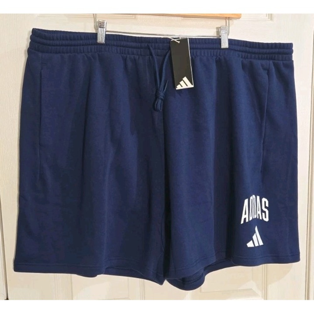 Adidas Mens Shorts 4XL Navy Blue Collegiate Multi Sport JM1728 NEW
